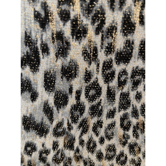 LS Collections by Suau Plus Size Long Sleeve Sparkle Animal Print Top Size 2X - Picture 3 of 4